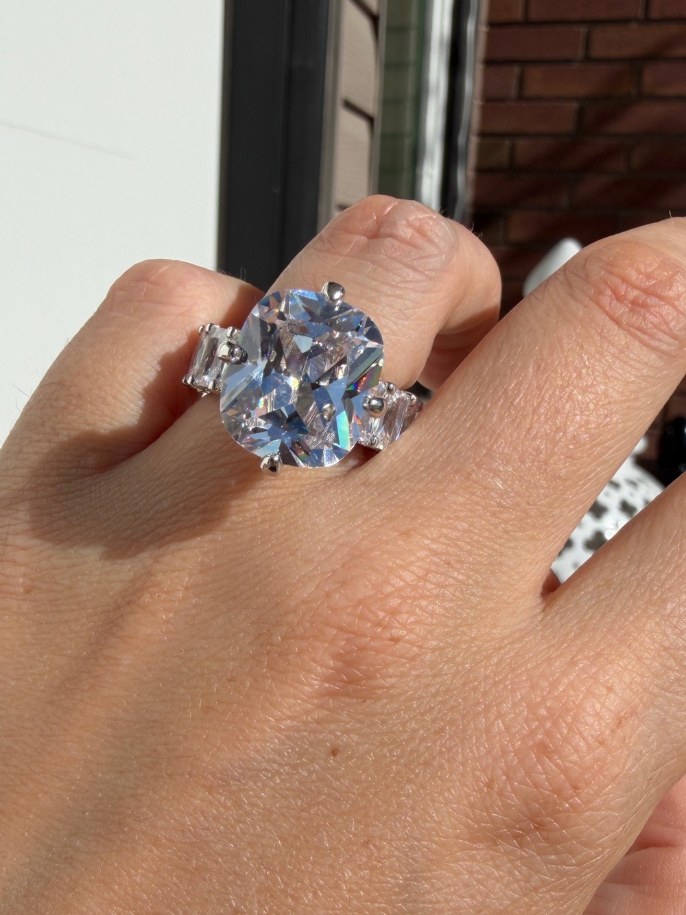 Beautiful Sparkling CZ Sterling Silver Ring